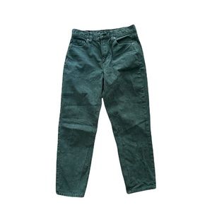 Green Corduroy Mom Jean AEO